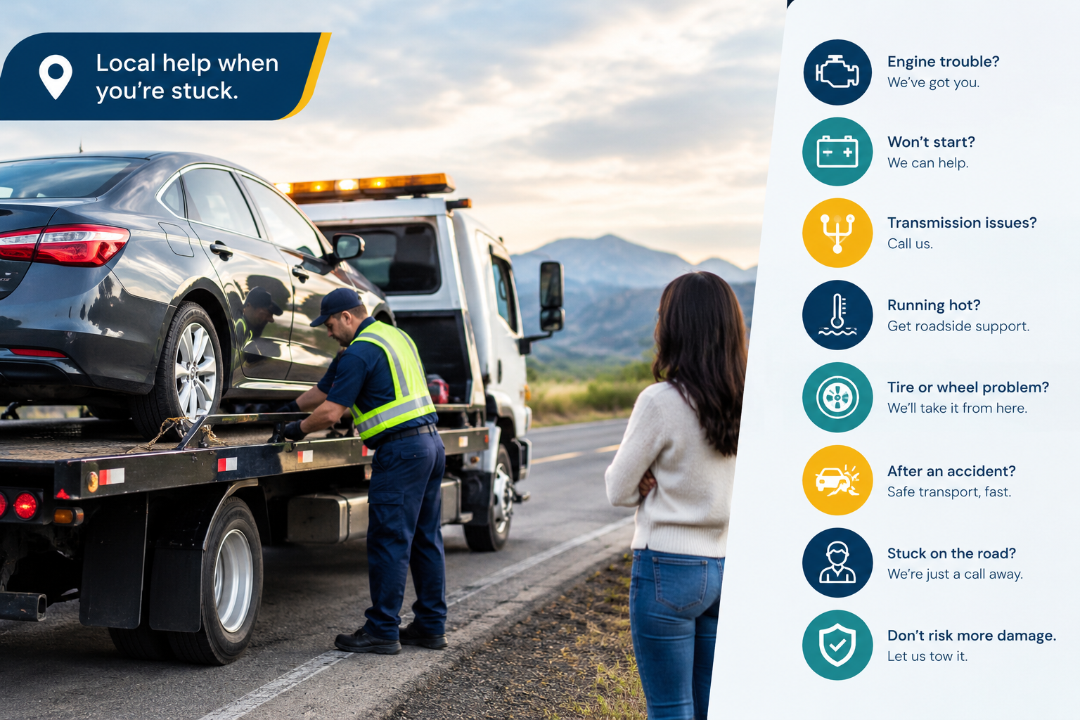 How Can a Tow Truck Help During a Breakdown