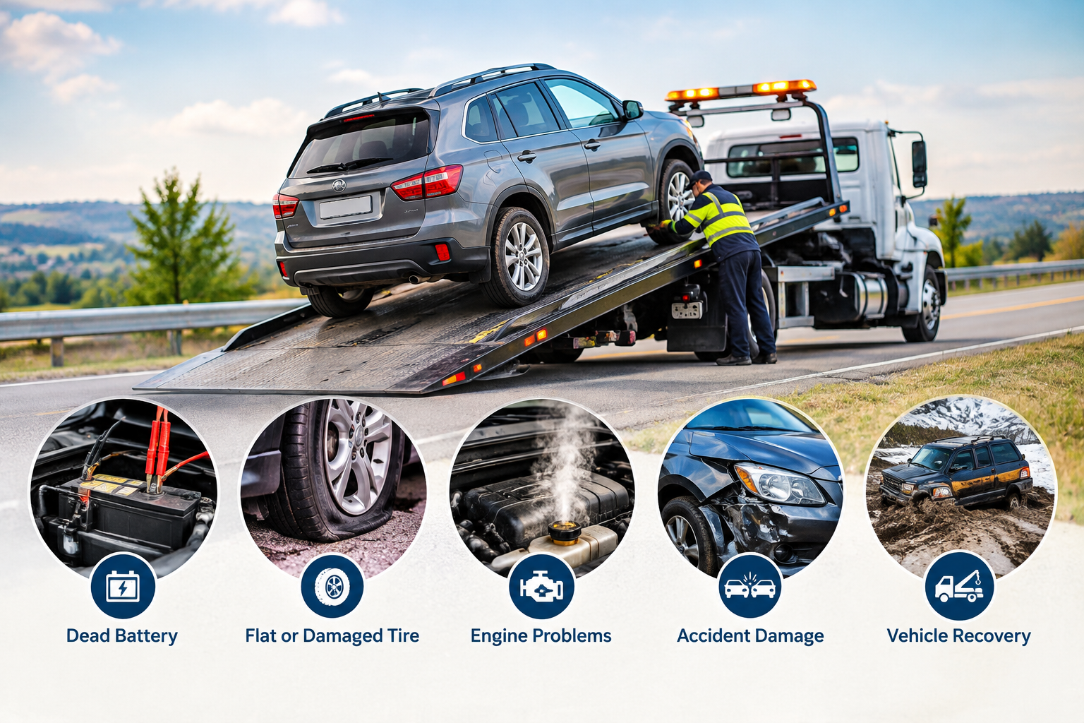 What Vehicle Problems May Require Towing