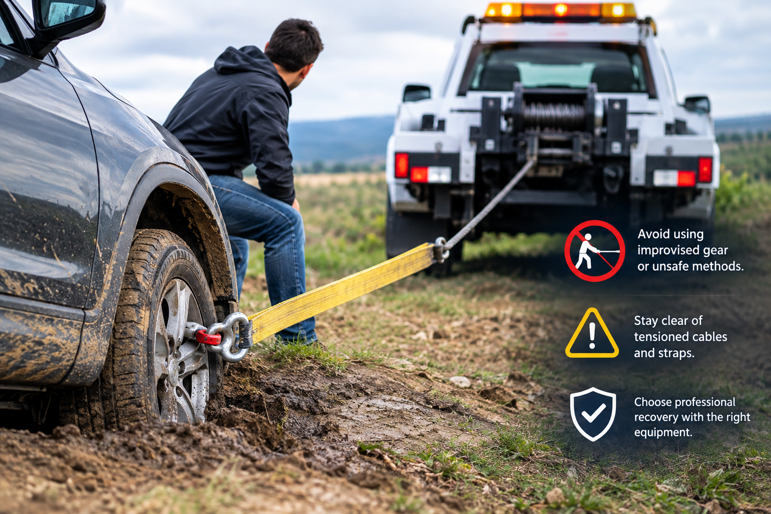 Why Should Drivers Avoid Improvised Recovery Attempts